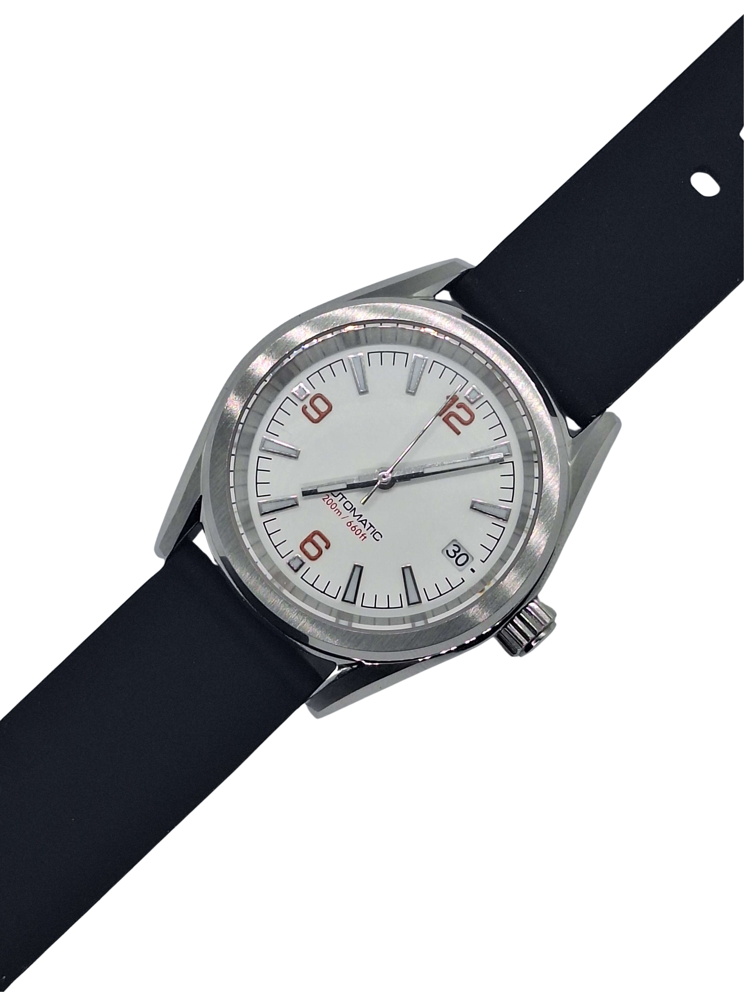 Pulseira de borracha preta
