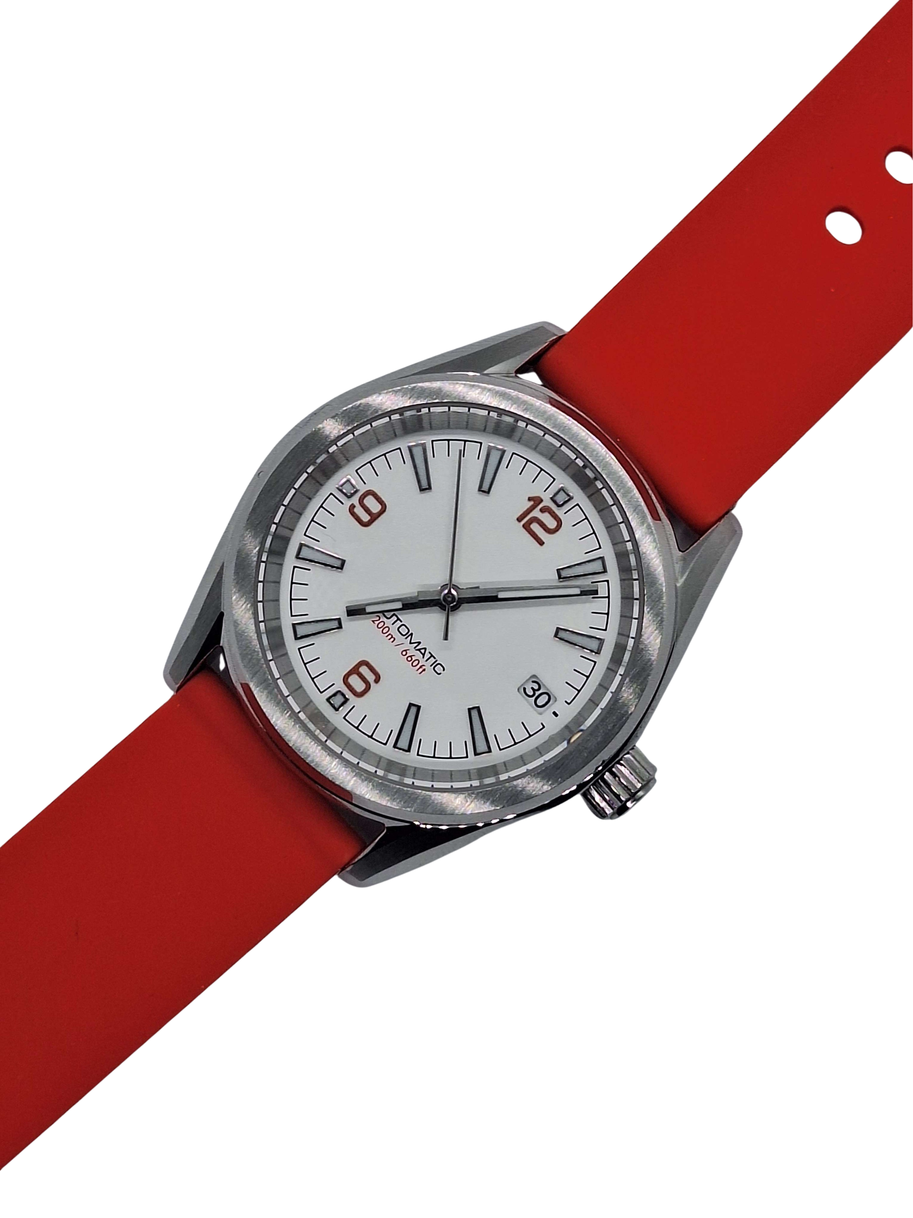 Bracelet en caoutchouc rouge