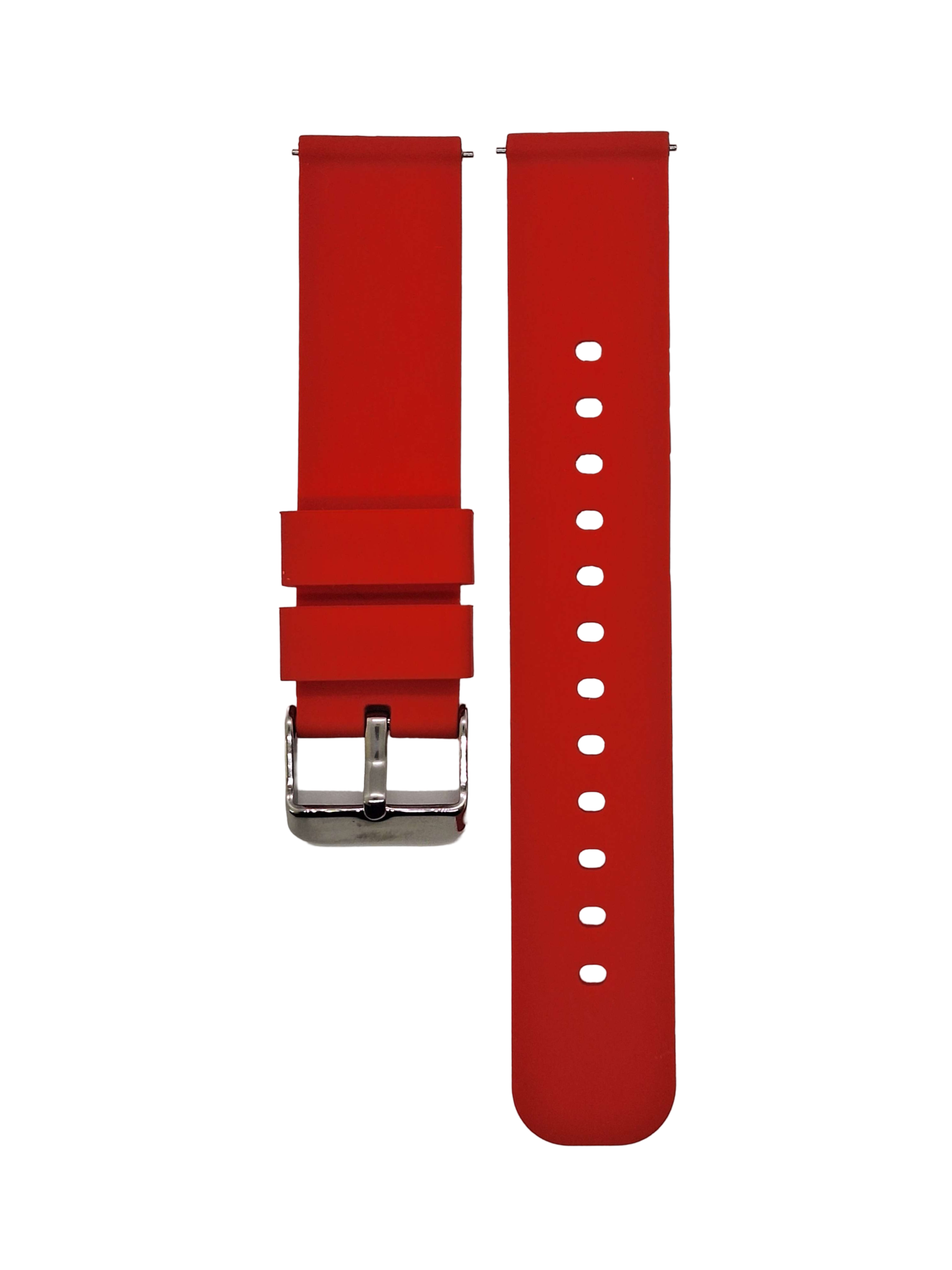Bracelet en caoutchouc rouge