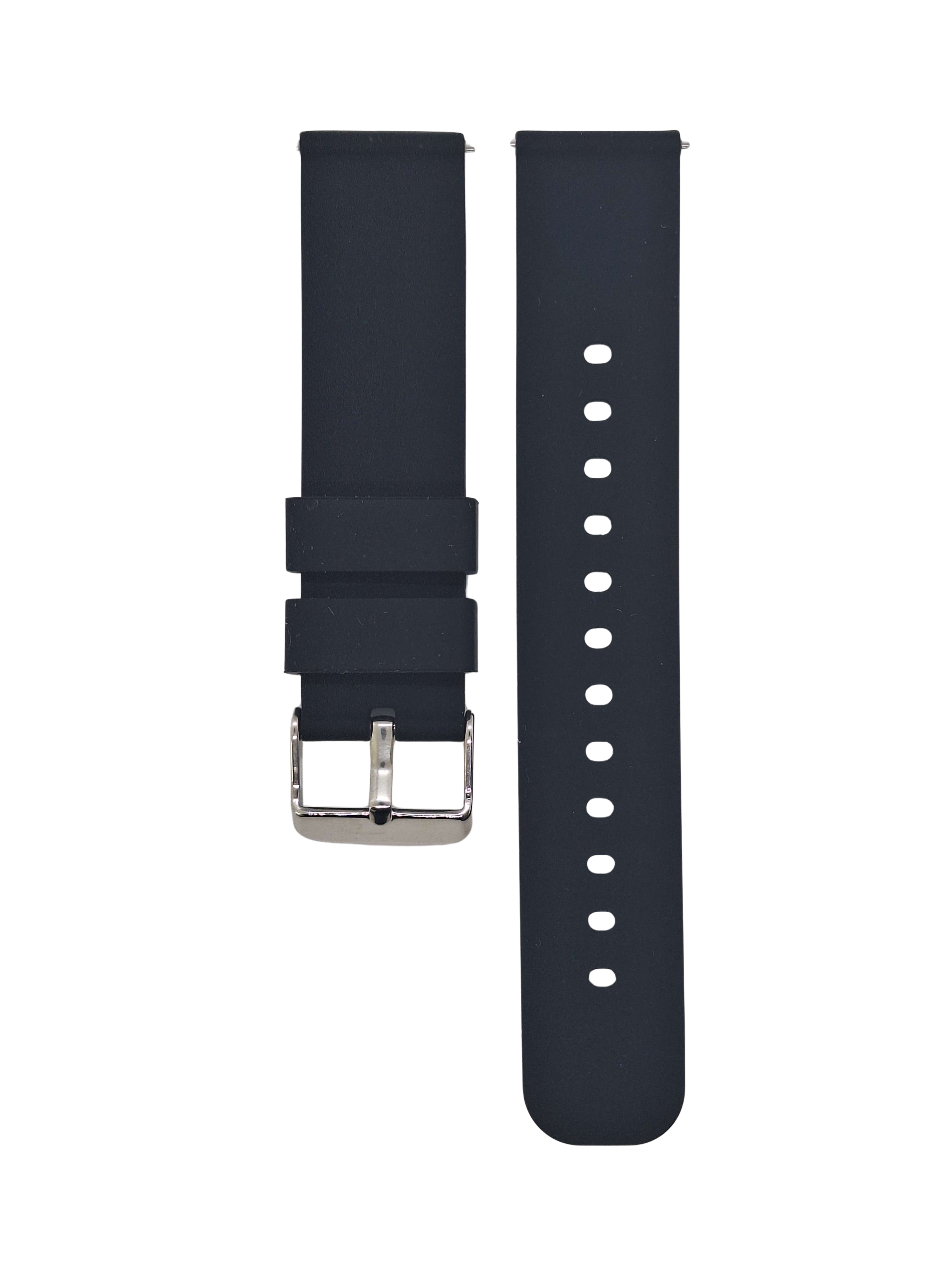 Bracelet en caoutchouc noir